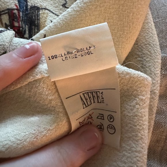 Moschino Vintage Couture Graphic Mini Skirt Sz 8 - Picture 5 of 5